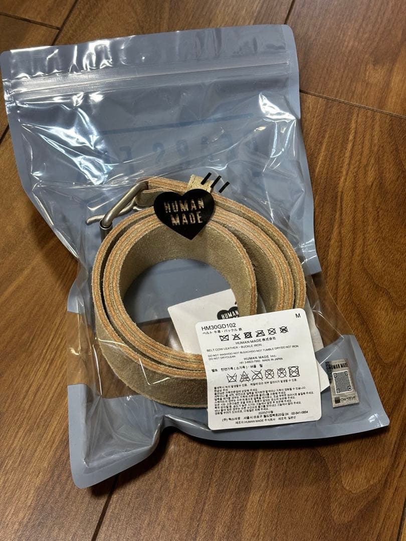 s*u様 HUMAN MADE Leather Belt \"Beige\"