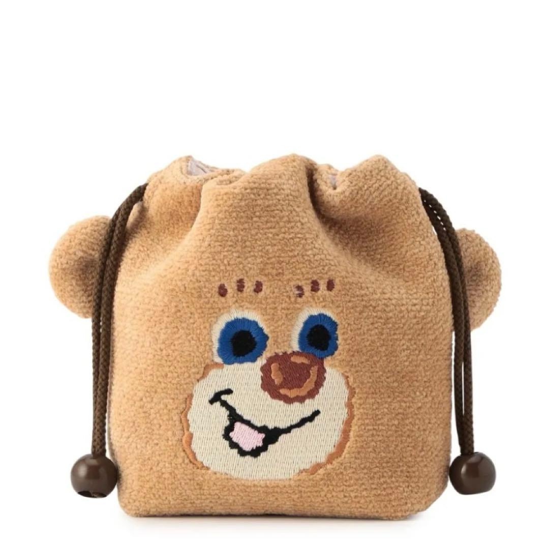 ドアップテディ　耳付き巾着　L/DUT-243242