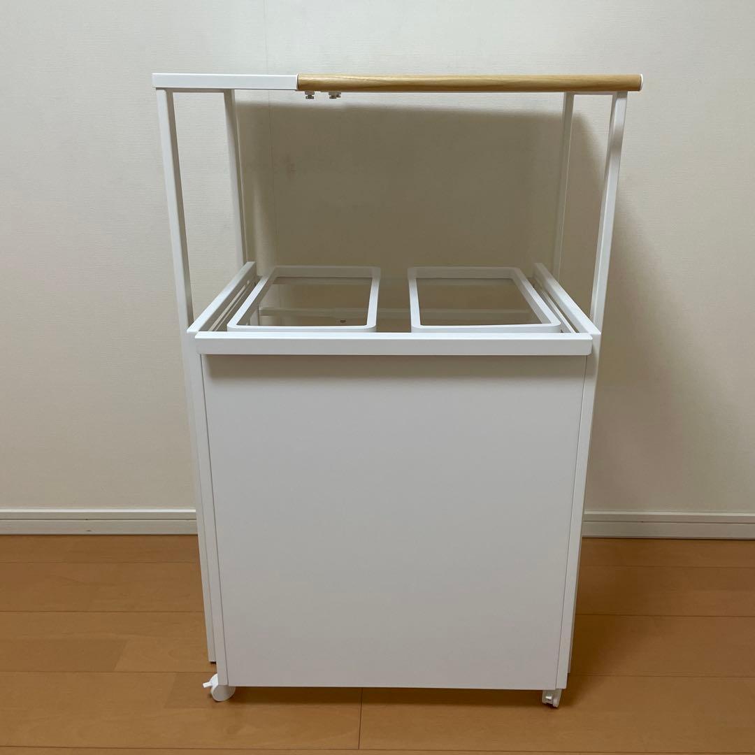 山﨑実業 tower 伸縮ゴミ箱上ラック キッチンラック ホワイト