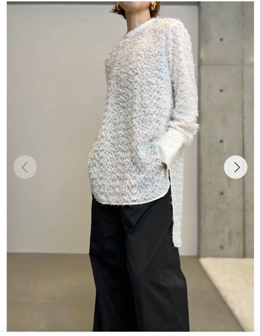 chieko+ フラッフィードレスシャツ　サイズ38