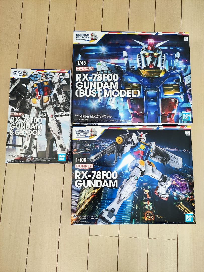 ガンダムファクトリー横浜 公式ガンプラ 3点セット