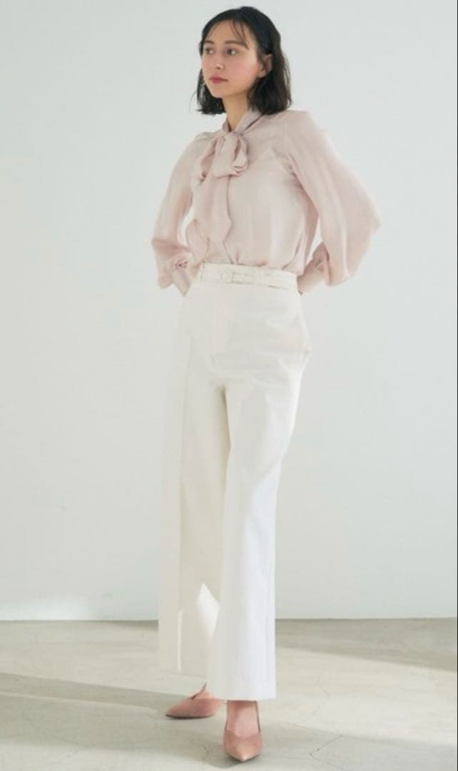 marine　アナイブラウス　ピンク アナイ ブラウス ピンク系 ラッフルスリーブブラウス デザイン 長袖