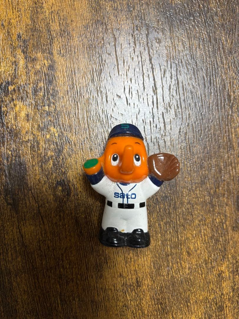 野球選手フィギュア 310 昭和レトロ 佐藤製薬のサトちゃんソフビ指人形