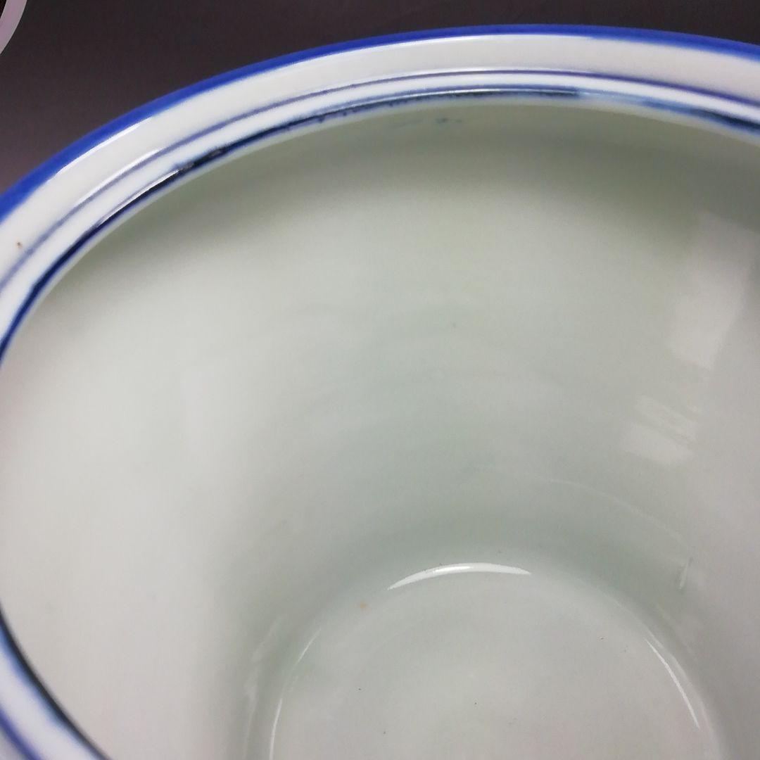 S804 水指 『染付 竹繪 水指』『平安 静山造』 共箱 茶道具 - メルカリ