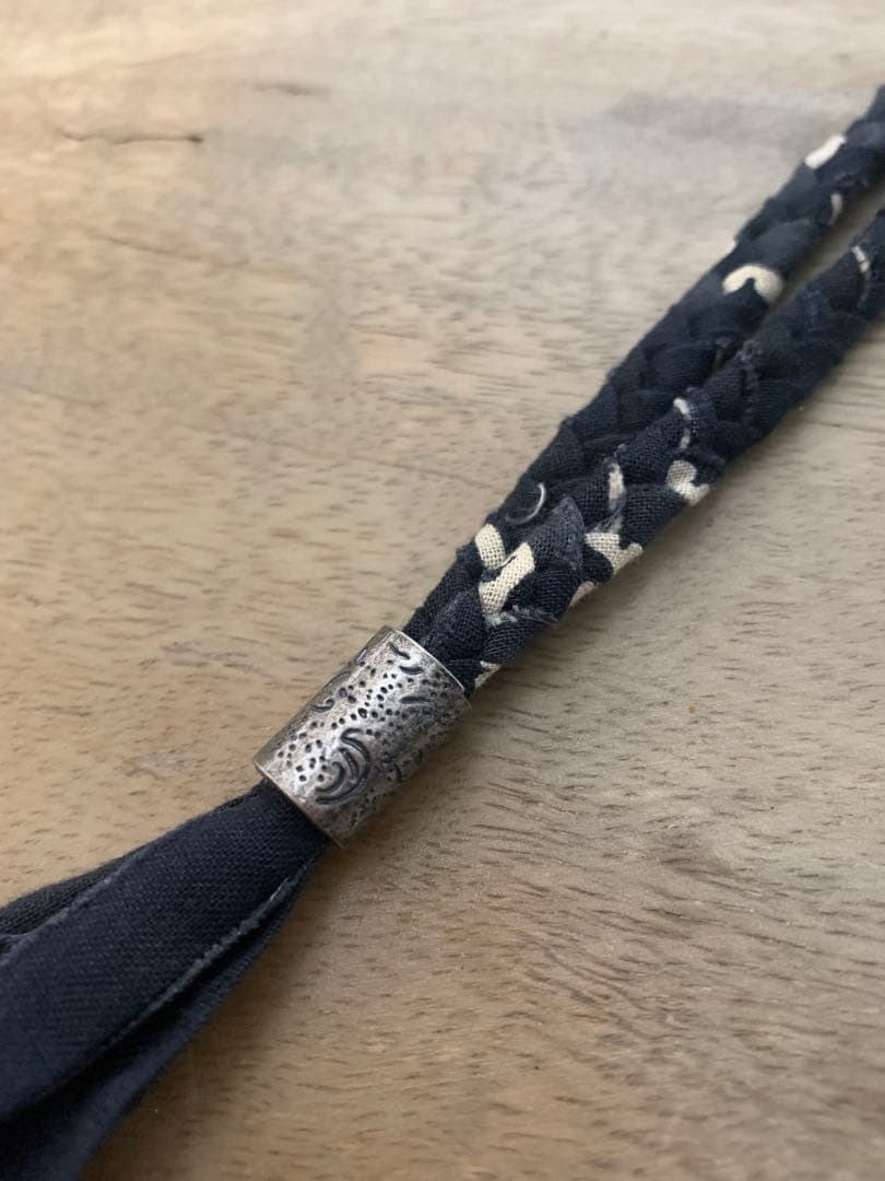 美品】Kapital キャピタル バンダナ フリンジネックレス ネイビー