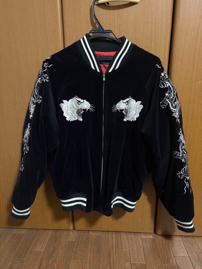 Hoshihime 黒 スカジャン 刺繍