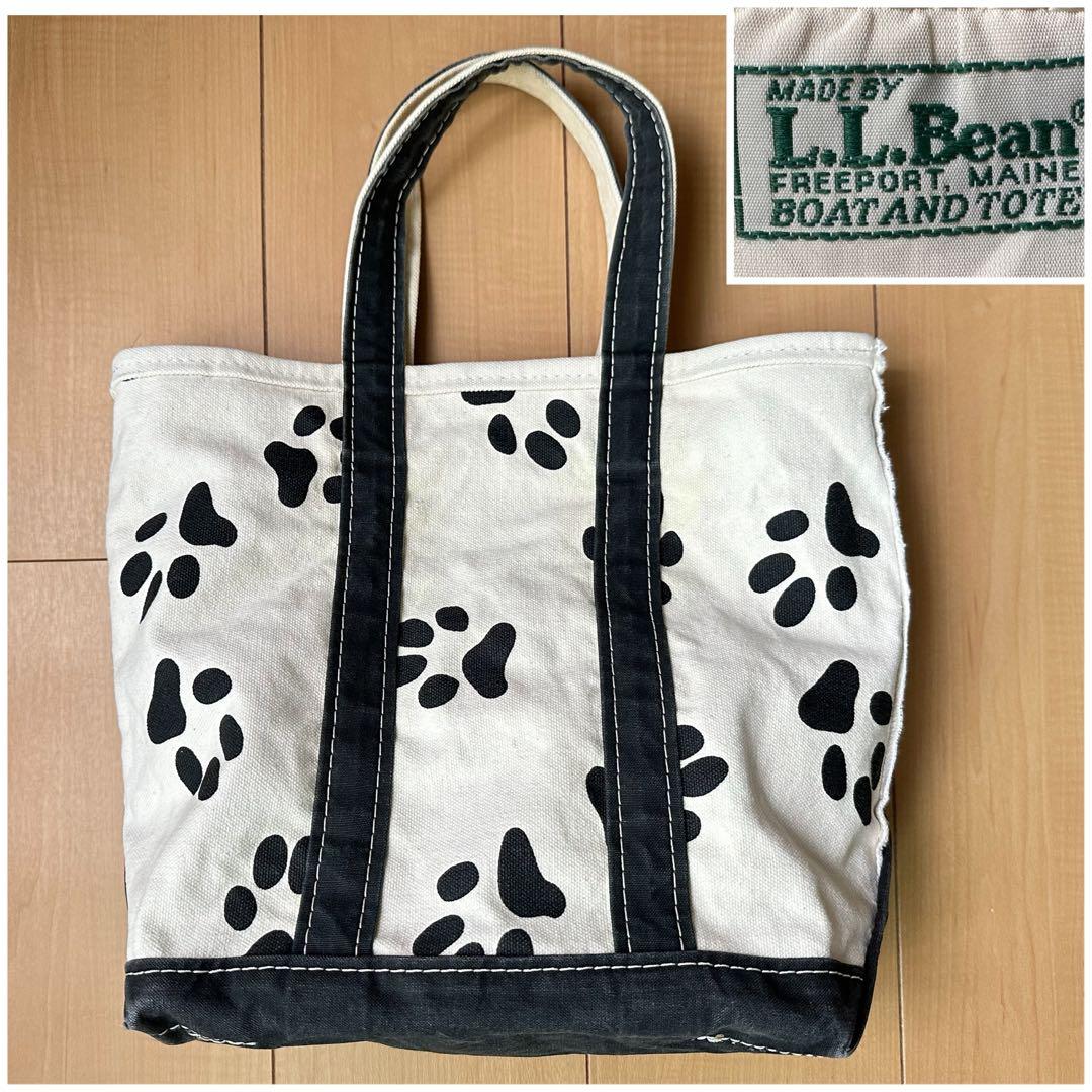 90s L.L. Bean 犬 足跡 トート バッグ エルエルビーン TOTE - メルカリ