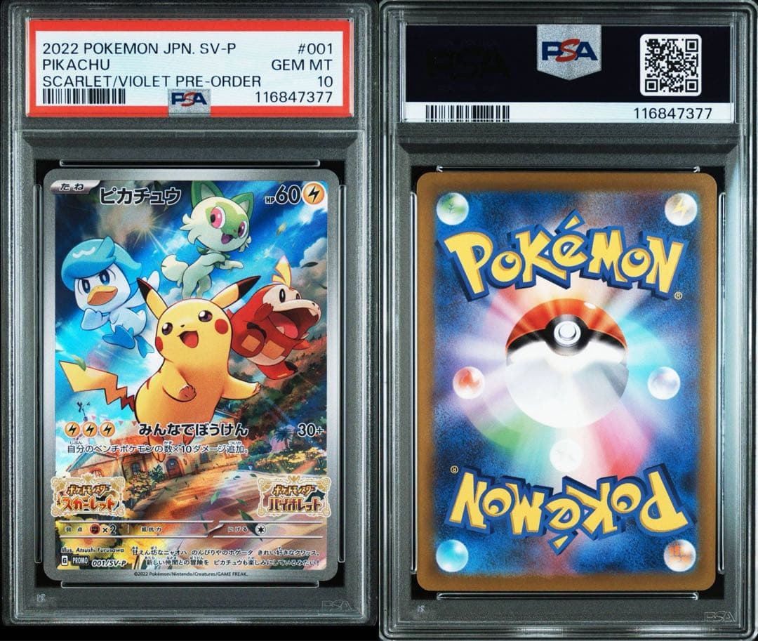 PSA10 ピカチュウ　みんなでぼうけん　001/sv-p