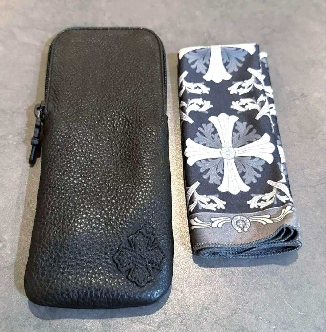 美品 Chrome Hearts クロムハーツ メガネケース