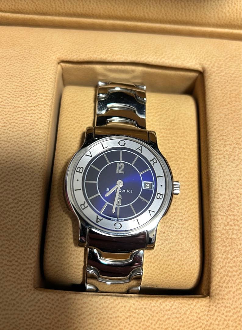 BVLGARI ソロテンポST35S 中古美品　オーバーホール電池交換済　可動品