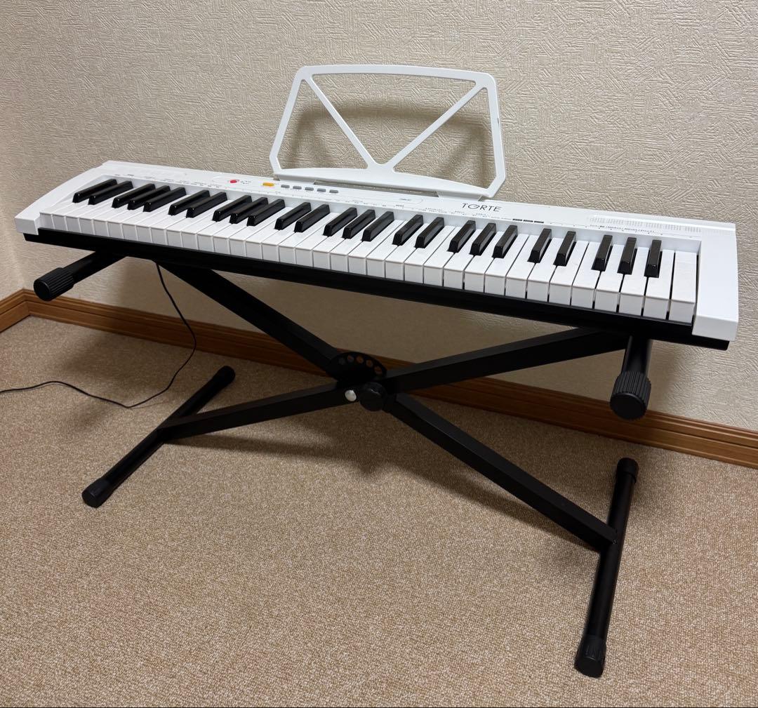 TORTE 電子キーボード　スタンド付き　TSDK-61 電子ピアノ