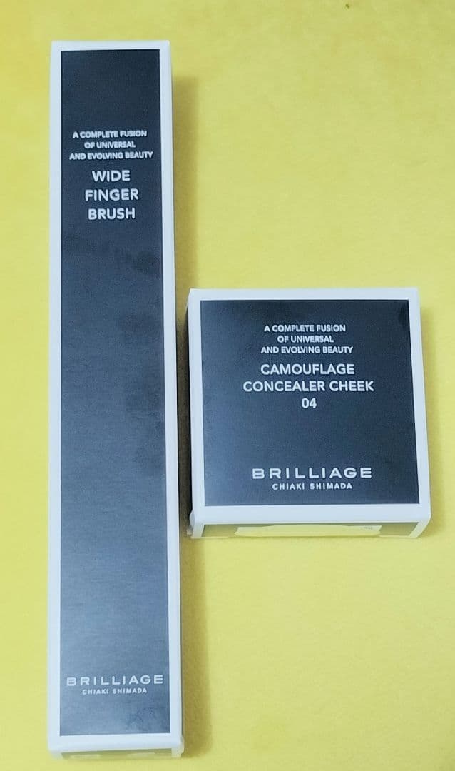 新品BRILLIAGE コンシーラーチーク 04 & ワイドフィンガーブラシ