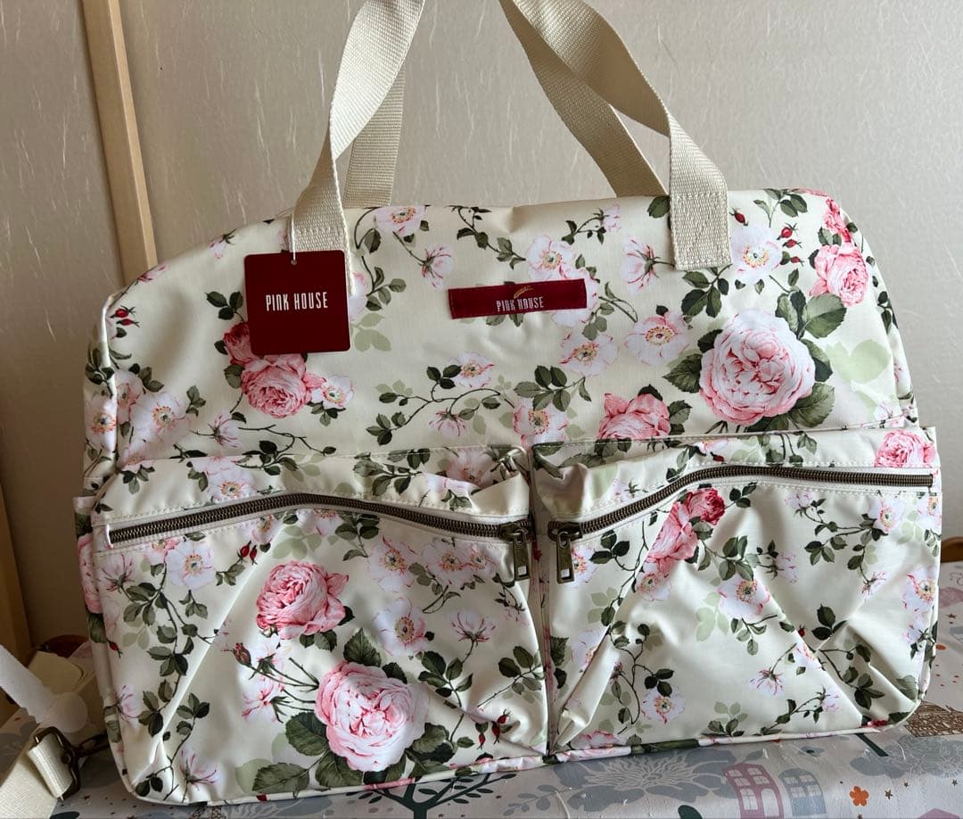 ピンクハウス　ボストンバッグ　バラの森　新品