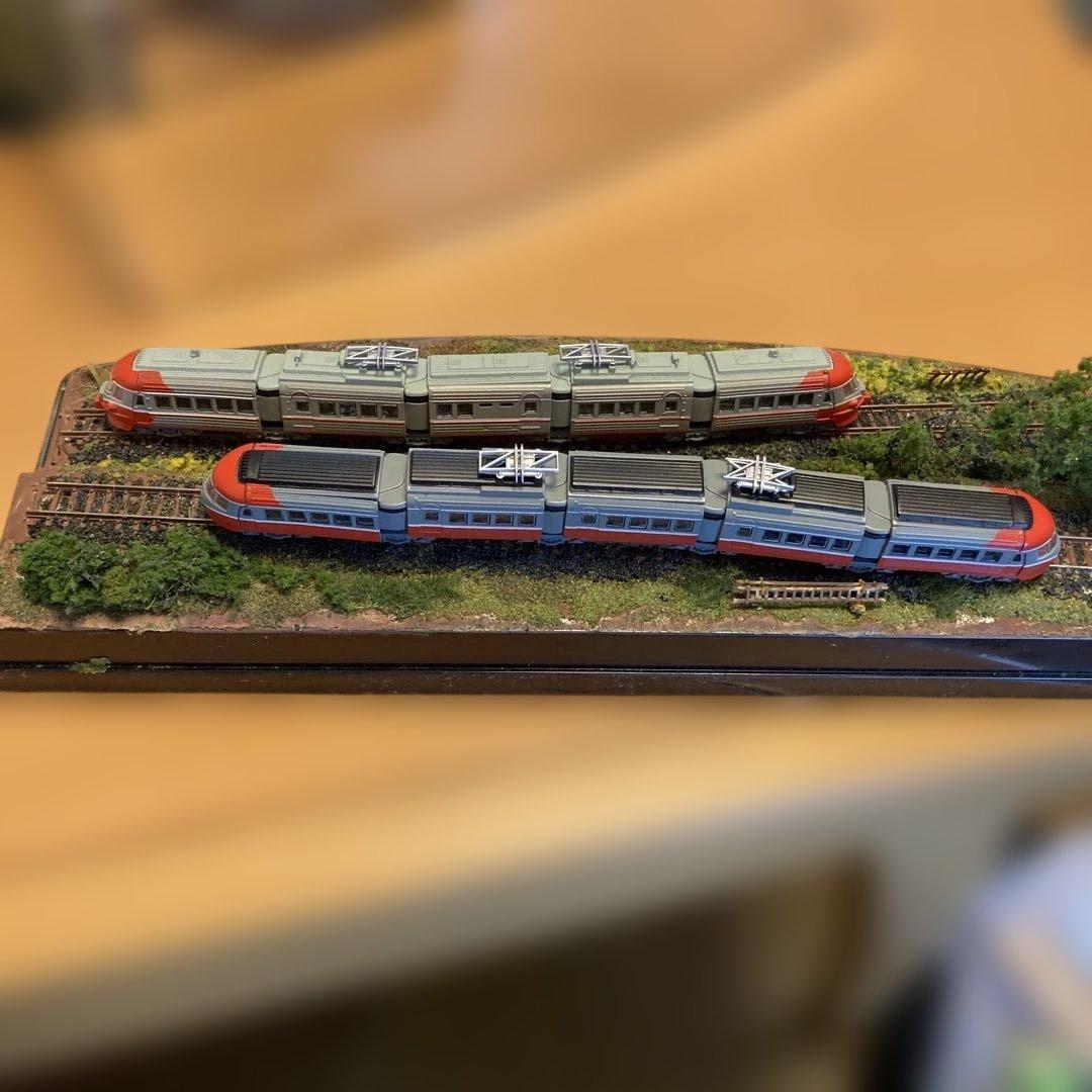 小田急ロマンスカー3000系Nゲージ鉄道模型 ジオラマ - メルカリ