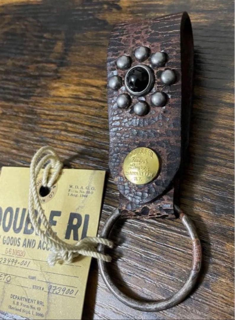 ☆RRL☆新品未使用☆スタッズキーホルダーリング☆廃盤☆ラルフrrl