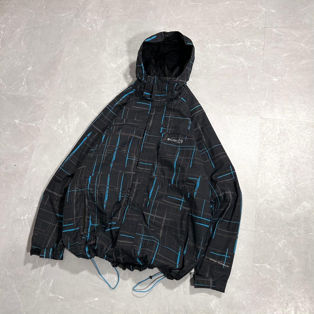 00s columbia マウンテンパーカー ナイロンジャケット Y2K テック