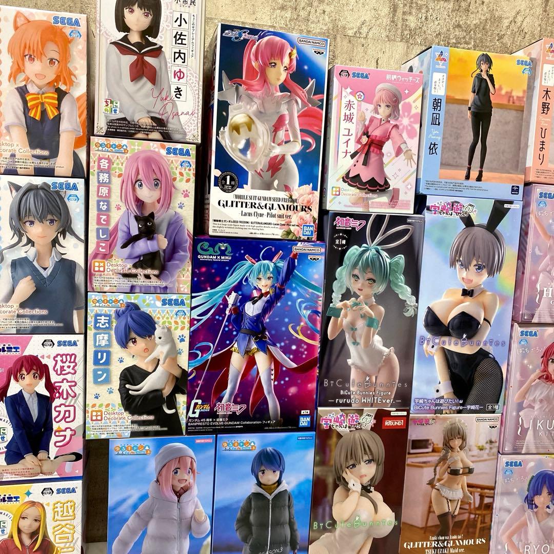 美少女系 プライズフィギュア まとめ売り21個セット 初音ミク 宇崎