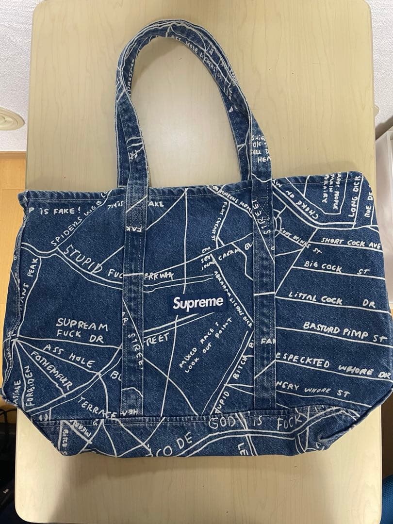 Supreme Gonz Map Denim Tote シュプリーム バッグ