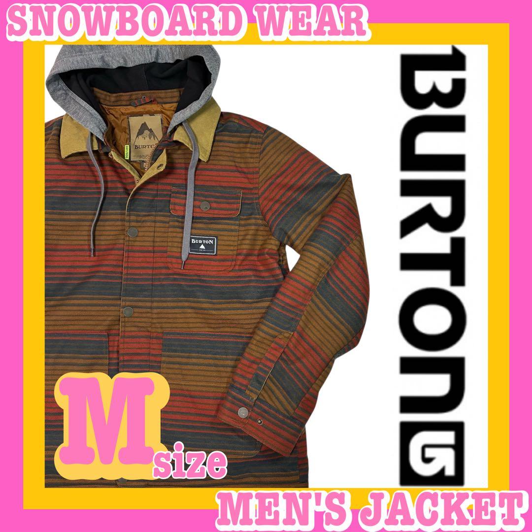BURTON バートンウエア ネルシャツ風 スノボージャケット コーデュロイ M