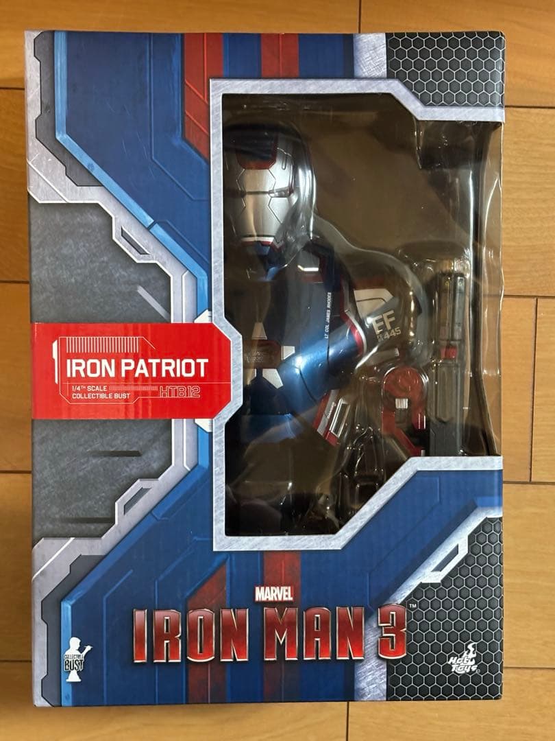 【開封品】アイアンマン3 パトリオット　1/4スケール胸像 ホットトイズ・バスト】『アイアンマン3』1／4スケールバスト