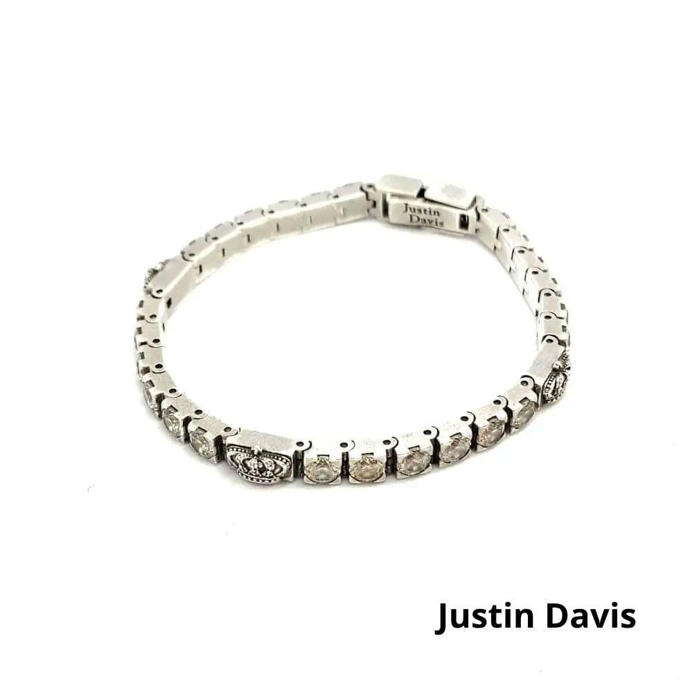 Justin Davis　ジャスティン　王冠　シルバー　ブレスレット　925
