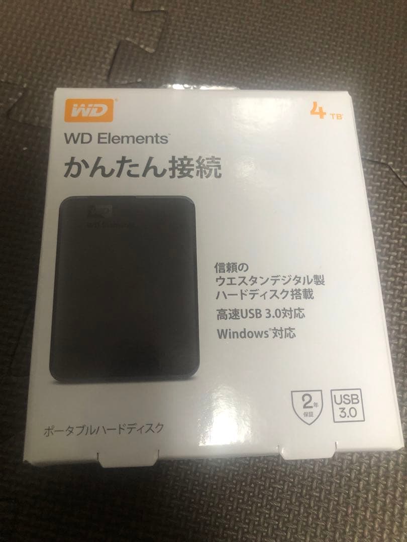 ウエスタンデジタル 4TB ポータブルハードディスク WD Elements