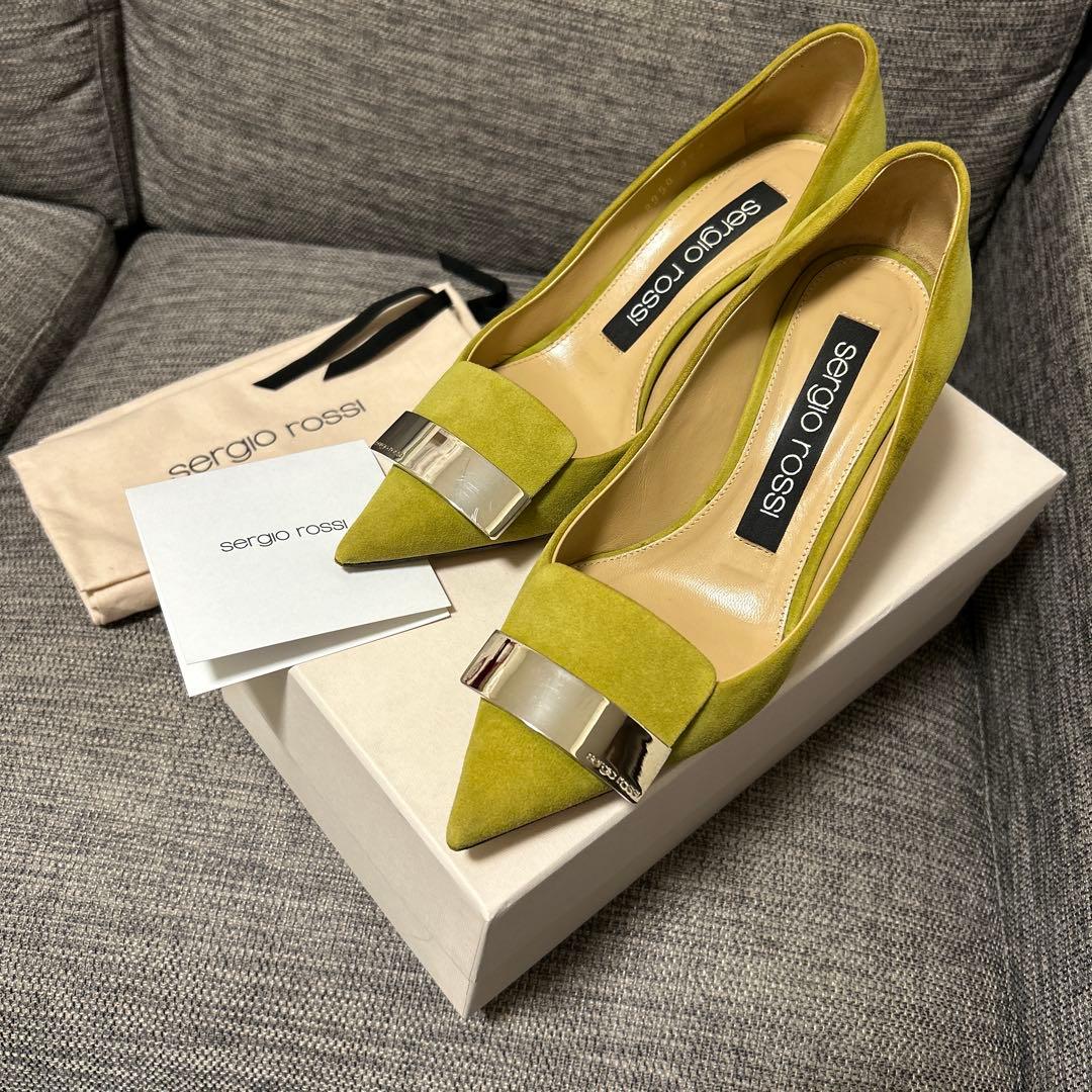 セルジオロッシ　sr1 スエードパンプス