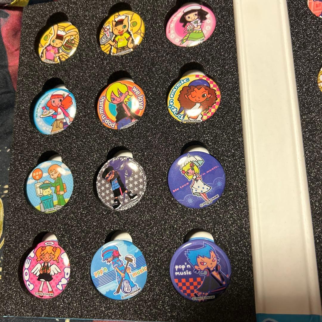 ポップンミュージック 缶バッジコレクションケース 缶バッジセット