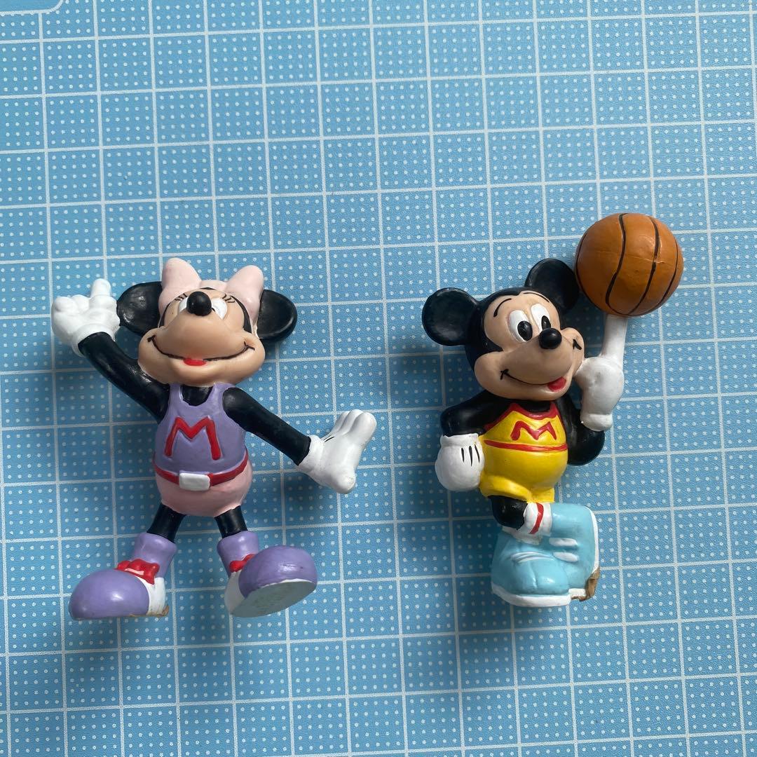 ディズニーランド ミッキー ミニー フィギュア バスケ レトロ - メルカリ
