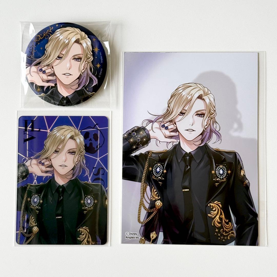 ツイステ ポップアップ ヴィル ブレイジングジュエル 缶バッジ カード