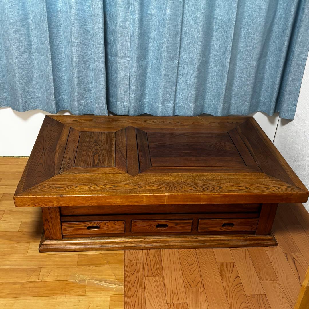 囲炉裏座卓　囲炉裏テーブル　欅材　火鉢　和家具