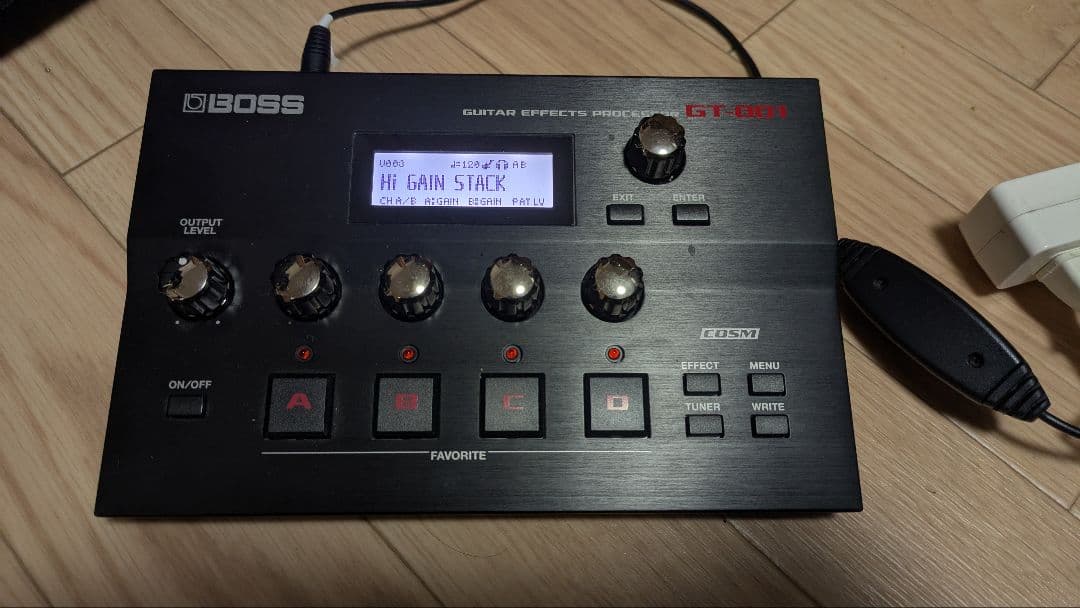 き*ー様 Boss GT-001　アダプター付