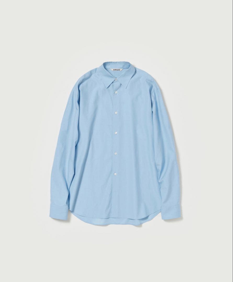 トップス 26ss AURALEE WASHED FINX TWILL SHIRT