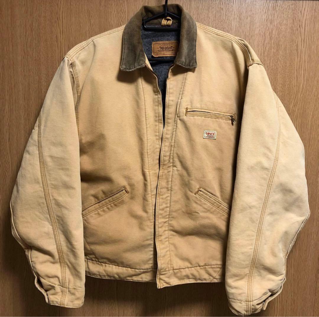Levi's デトロイトジャケット 70743-62 38 ブランケット 90s USA製 リーバイス 70743 ブランケット付き デトロイトジャケット