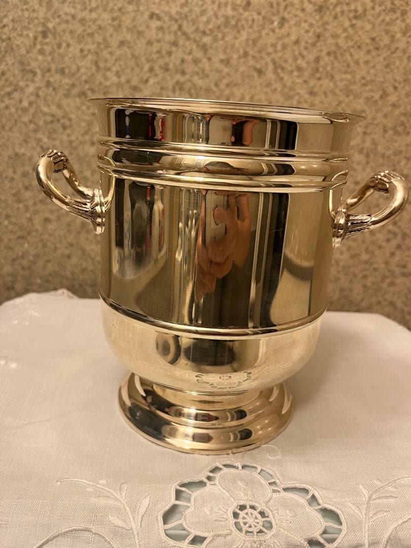 クリストフルアイスペール　美品 トング付き