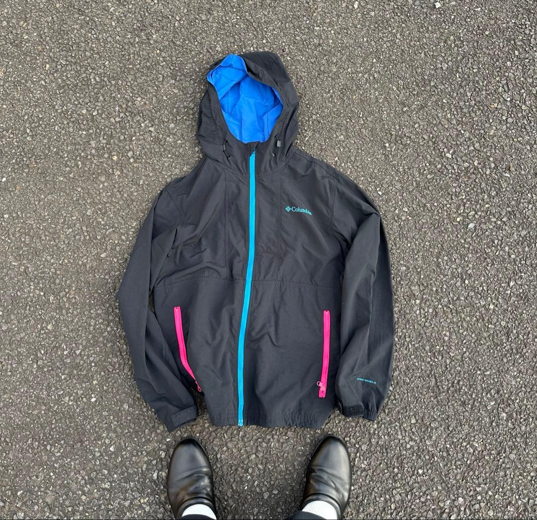 Columbia tech shell jacket y2k 刺繍 ドローコード