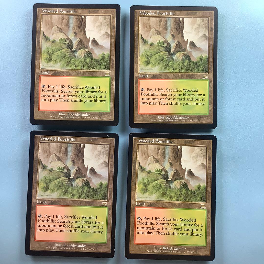 樹木茂る山麓/Wooded Foothills ONS英語4枚セット