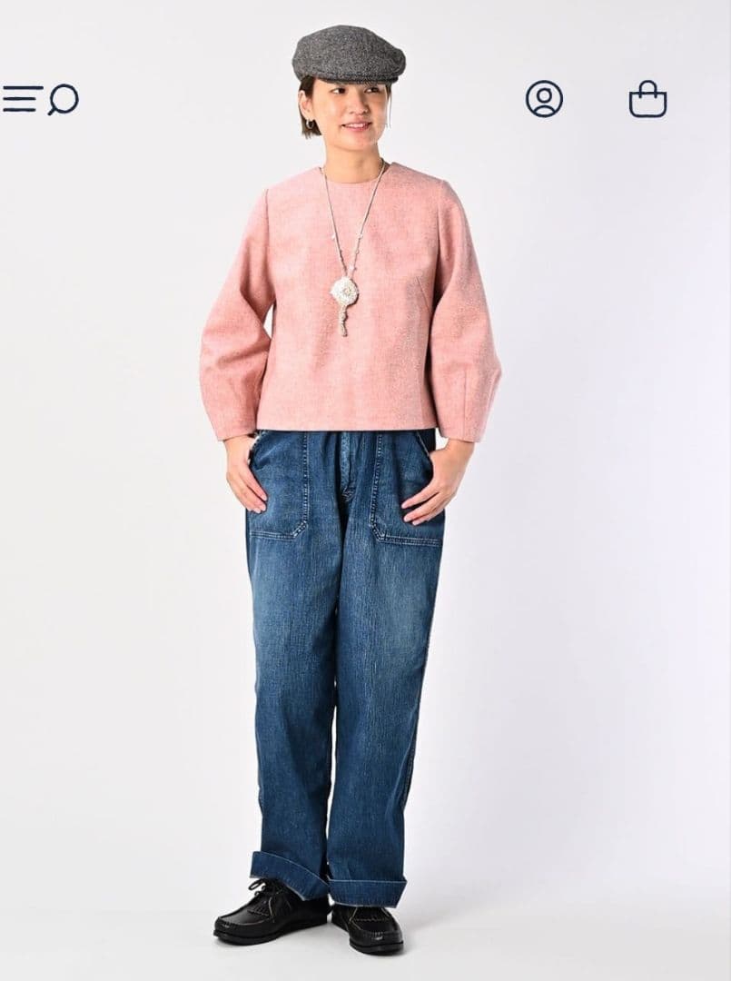 45R　イングランドフラノブラウス