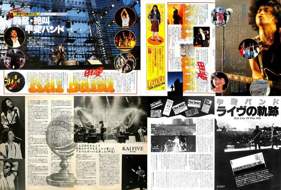 甲斐よしひろ 甲斐バンド 雑誌 切り抜き 150P 貴重！ほぼ欠けなし