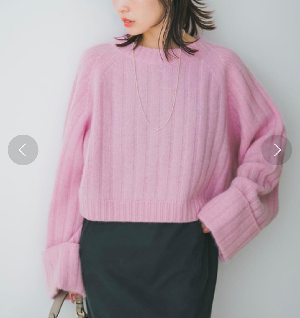 Nobleヤクワイドリブニットプルオーバー 新品