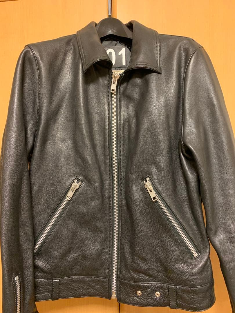 VaLLet ブラックレザー シングルライダースジャケット VALLET 本革 シングルライダースジャケット メンズ ヴァレット