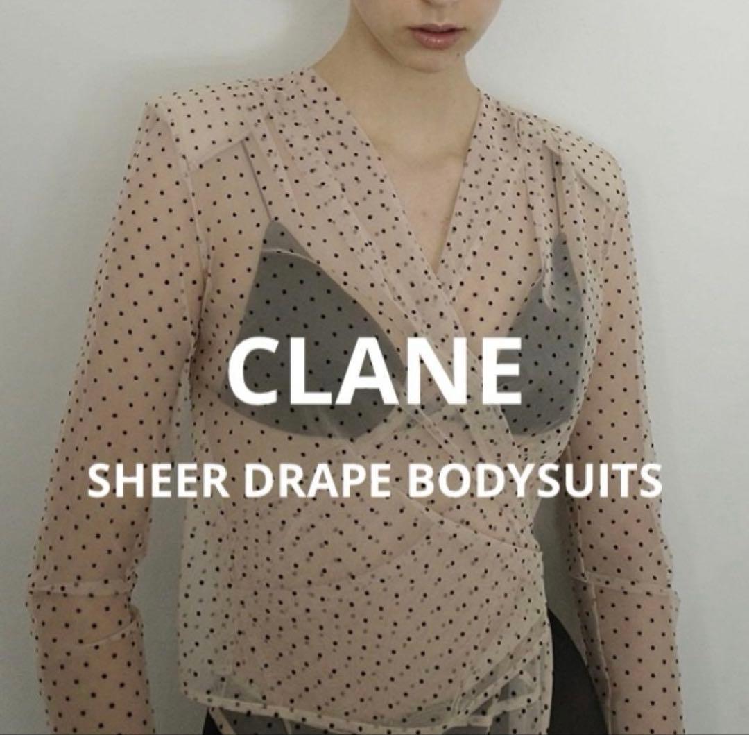 CLANE SHEER DRAPE BODYSUITS MIX サイズ1