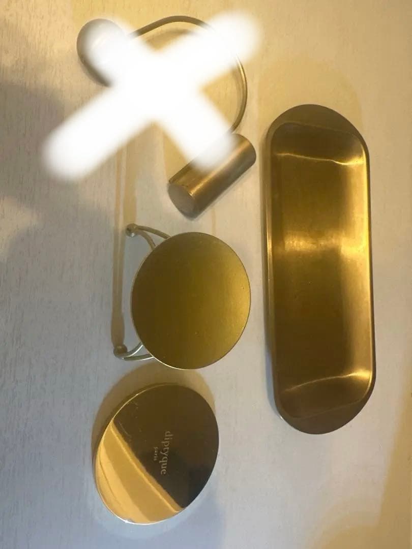 diptyque ゴールド　キャンドルホルダー蓋　などのインテリア雑貨まとめ売り