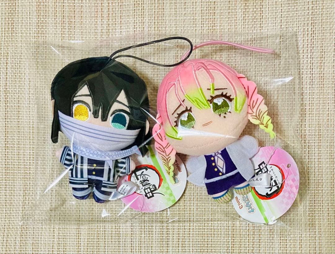鬼滅の刃 フクヤ ぬいぷりけmini3 甘露寺蜜璃 伊黒小芭内 ぬいぐるみ 2