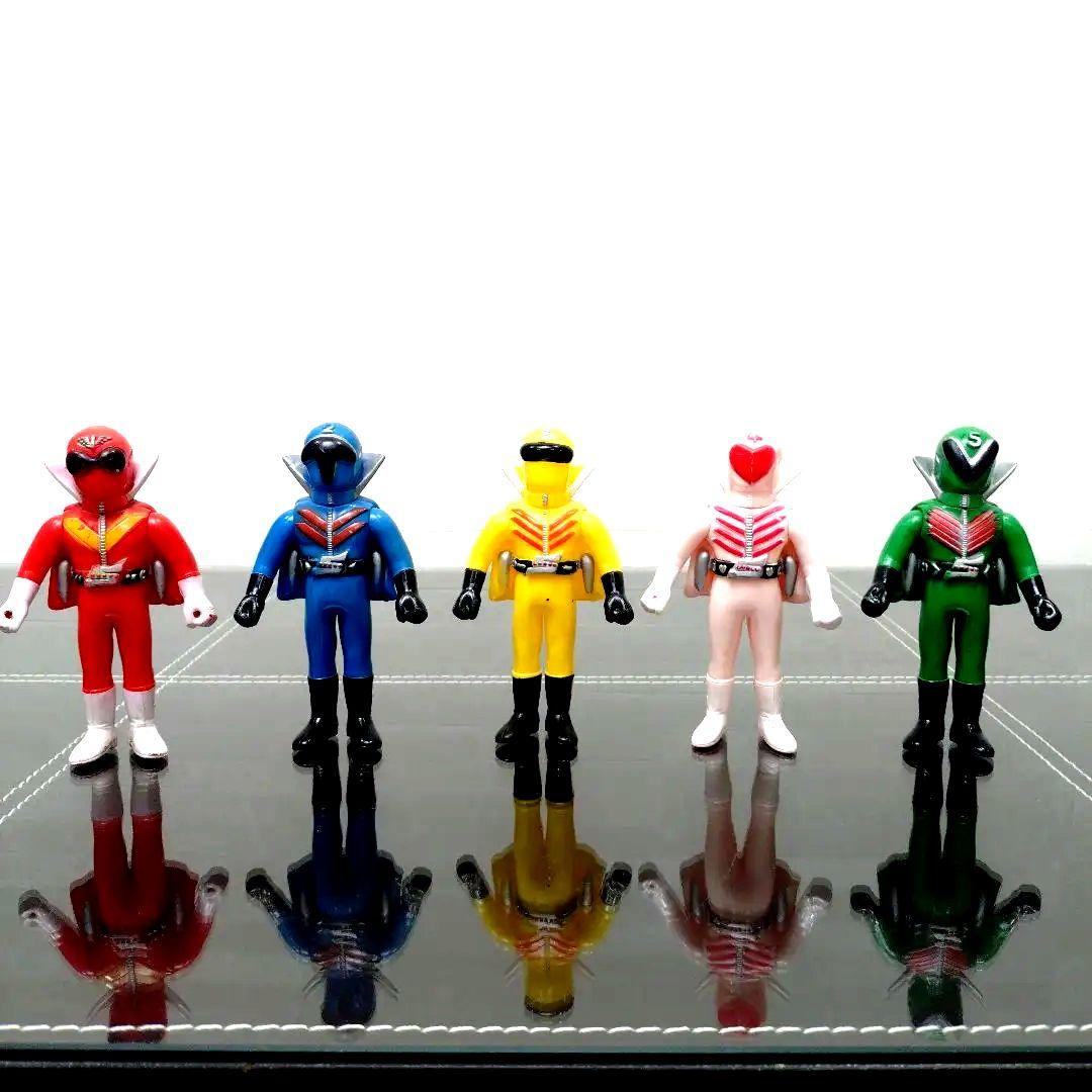 ★☆★当時物美品　ポピー　ゴレンジャー　フィギュア5体セット★☆★ ゴレンジャーDX ビッグソフビ 希少 5体セット 28cmの通販 by TOMO's