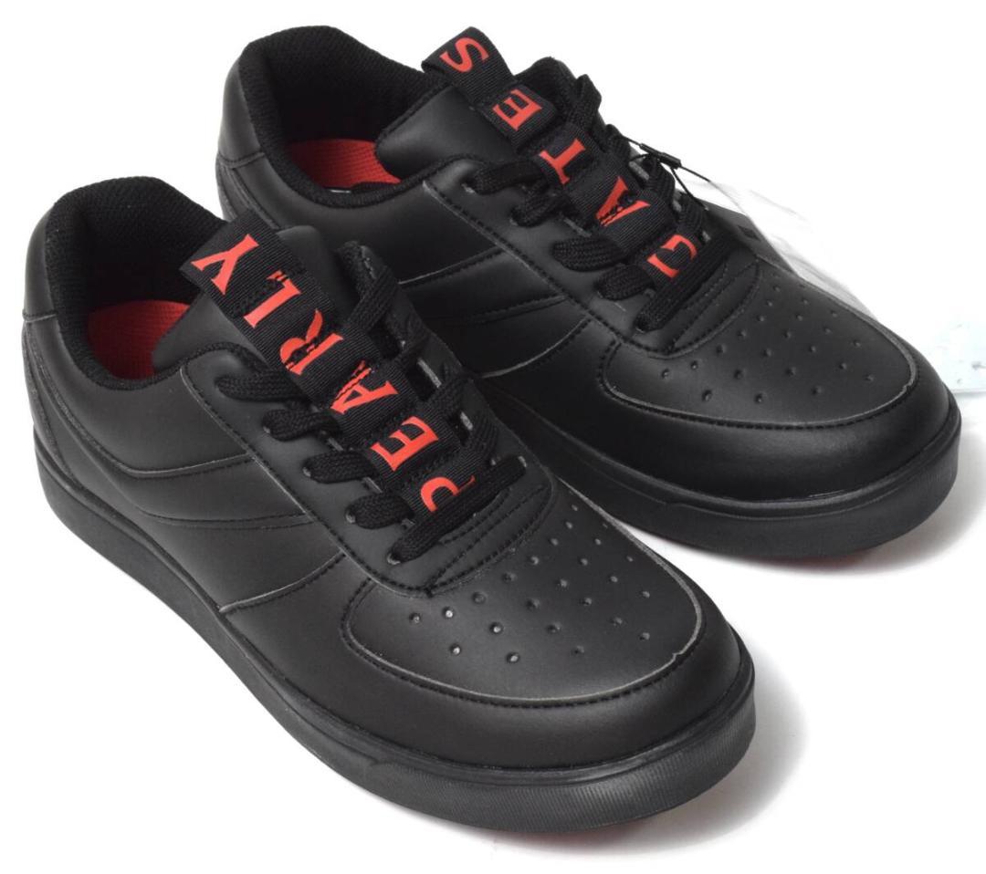 未使用3.5万 パーリーゲイツ ゴルフシューズ 24.5 メゾンロゴ柄レディース