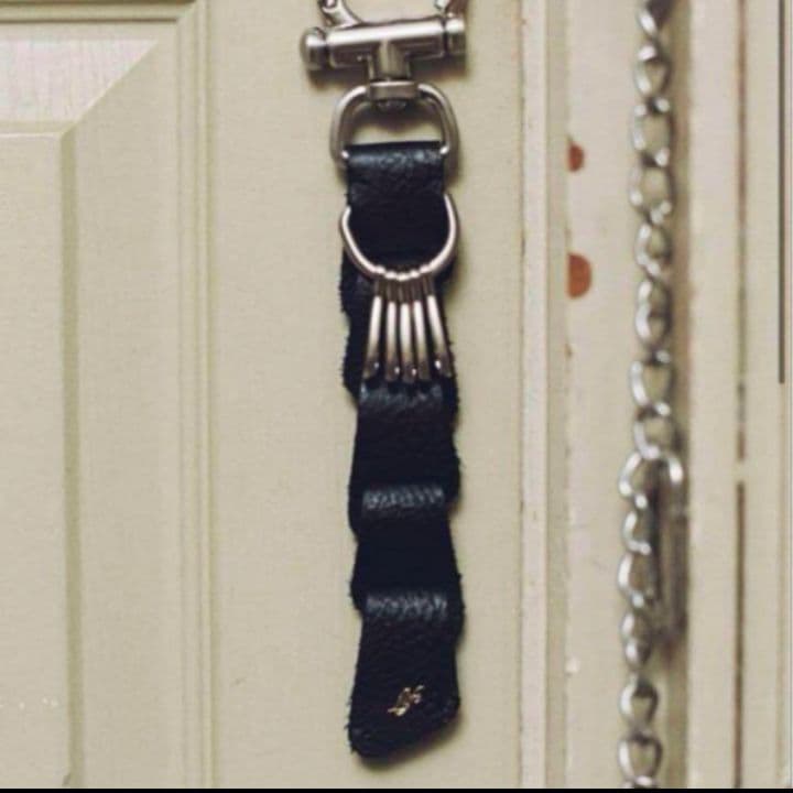 【Llife】LEATHER KEY CHAIN BL