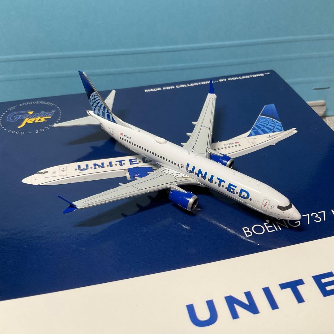 gemini jets 1/400 ユナイテッド航空 b737 max 8 模型 - メルカリ