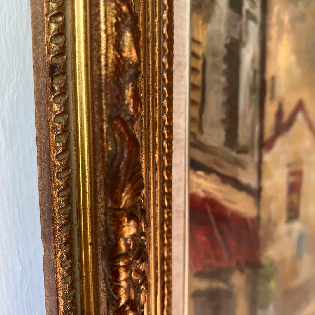 佐伯与吉郎 原画 パリ 古い郊外 油彩画 油絵 風景画 F8号 - メルカリ