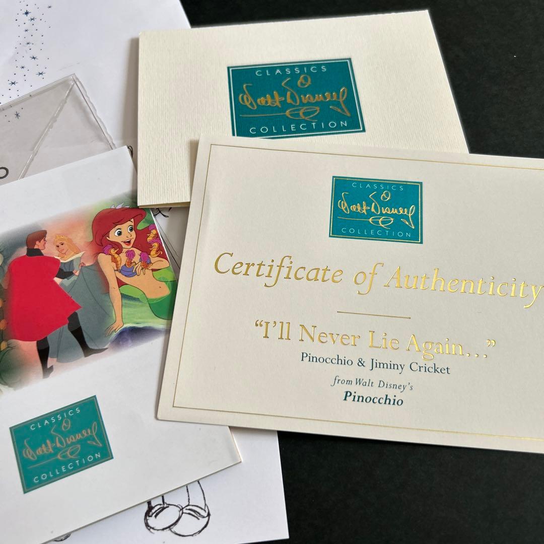 ディズニー WDCC フィギュア ピノキオ 証明書あり 高さ18センチほど